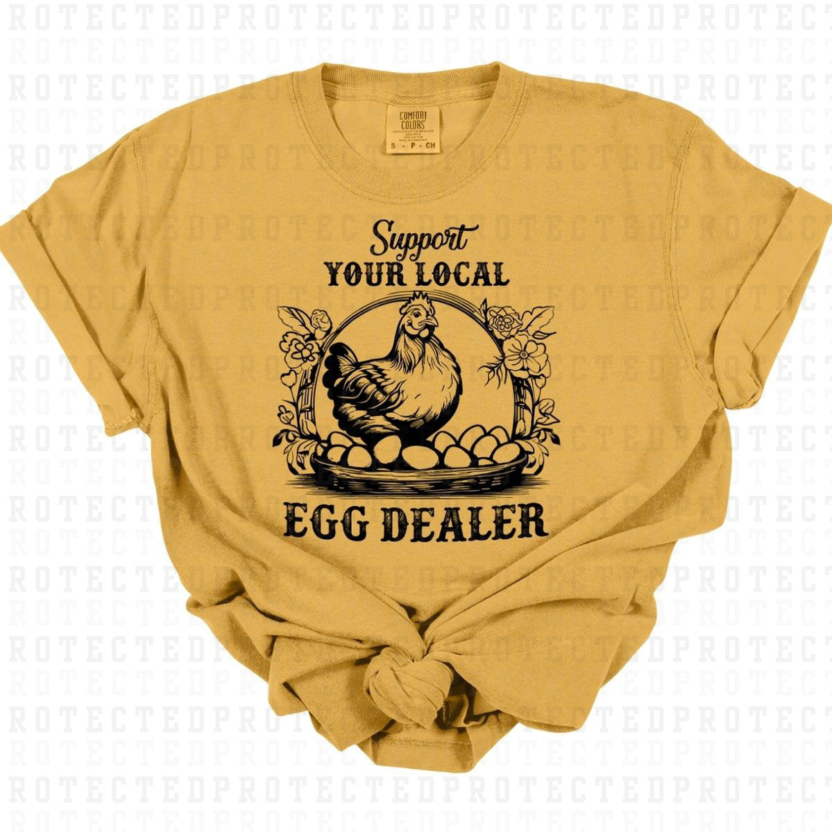 SUPPORT YOUR LOCAL EGG DEALER *SINGLE COLOR* - DTF TRANSFER