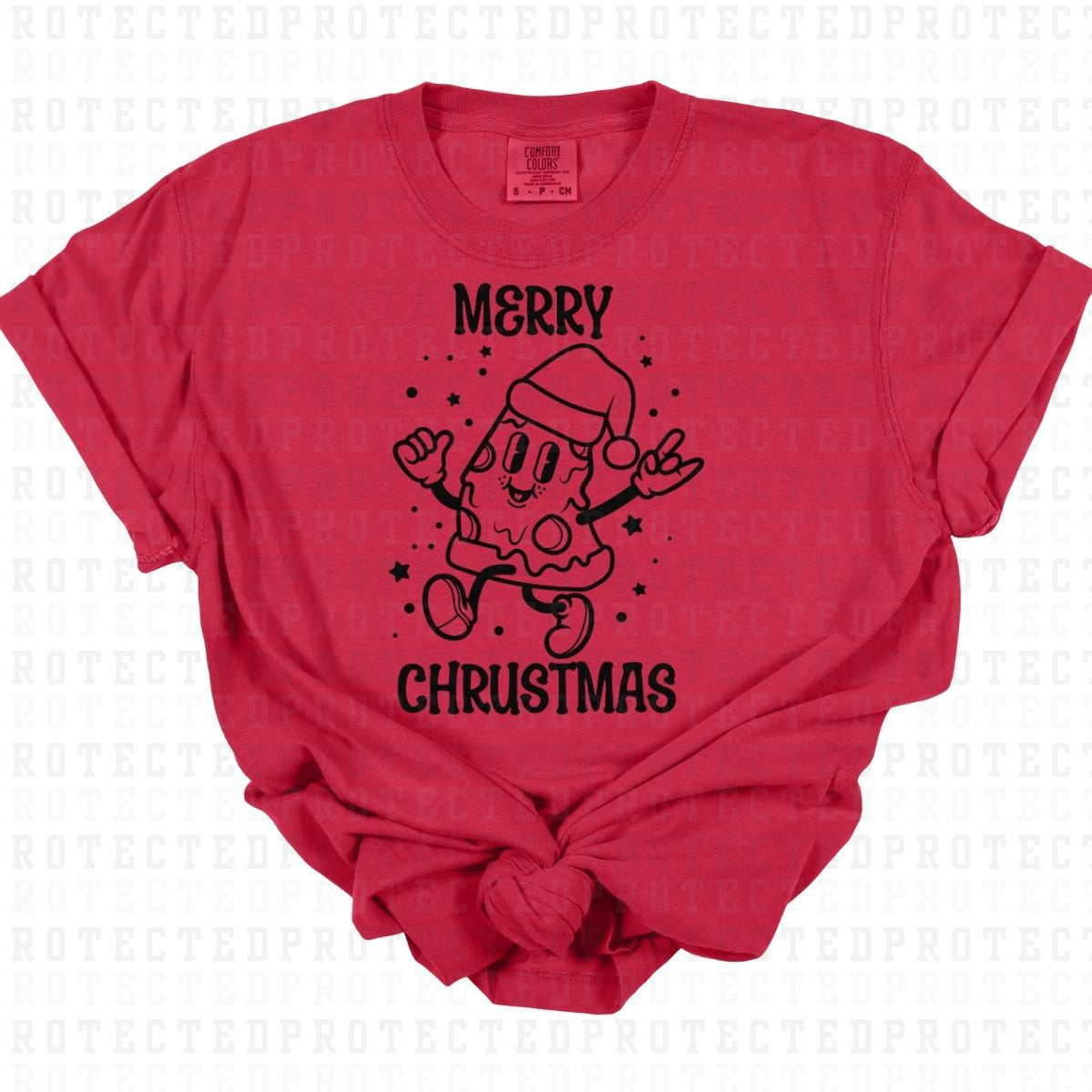 MERRY CHRUSTMAS *SINGLE COLOR* - DTF TRANSFER