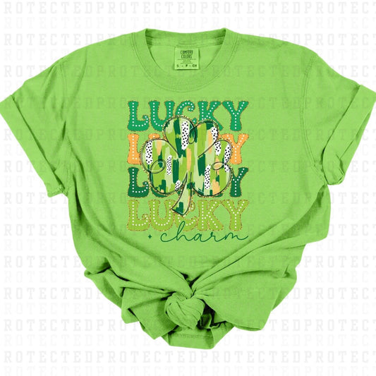 LUCKY CHARM *FAUX SEQUIN* - DTF TRANSFER