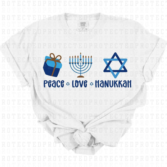 PEACE LOVE HANUKKAH - DTF TRANSFER