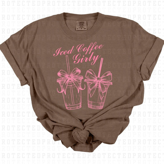 COQUETTE ICED COFFEE GIRLY *SINGLE COLOR* - DTF TRANSFER