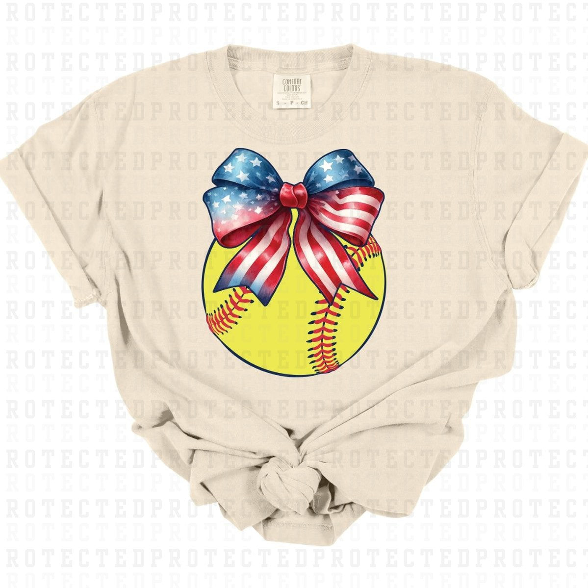 COQUETTE PATRIOTIC SOFTBALL - DTF TRANSFER