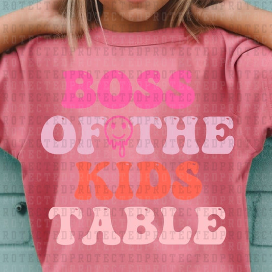 BOSS OF THE KID TABLE - DTF TRANSFER