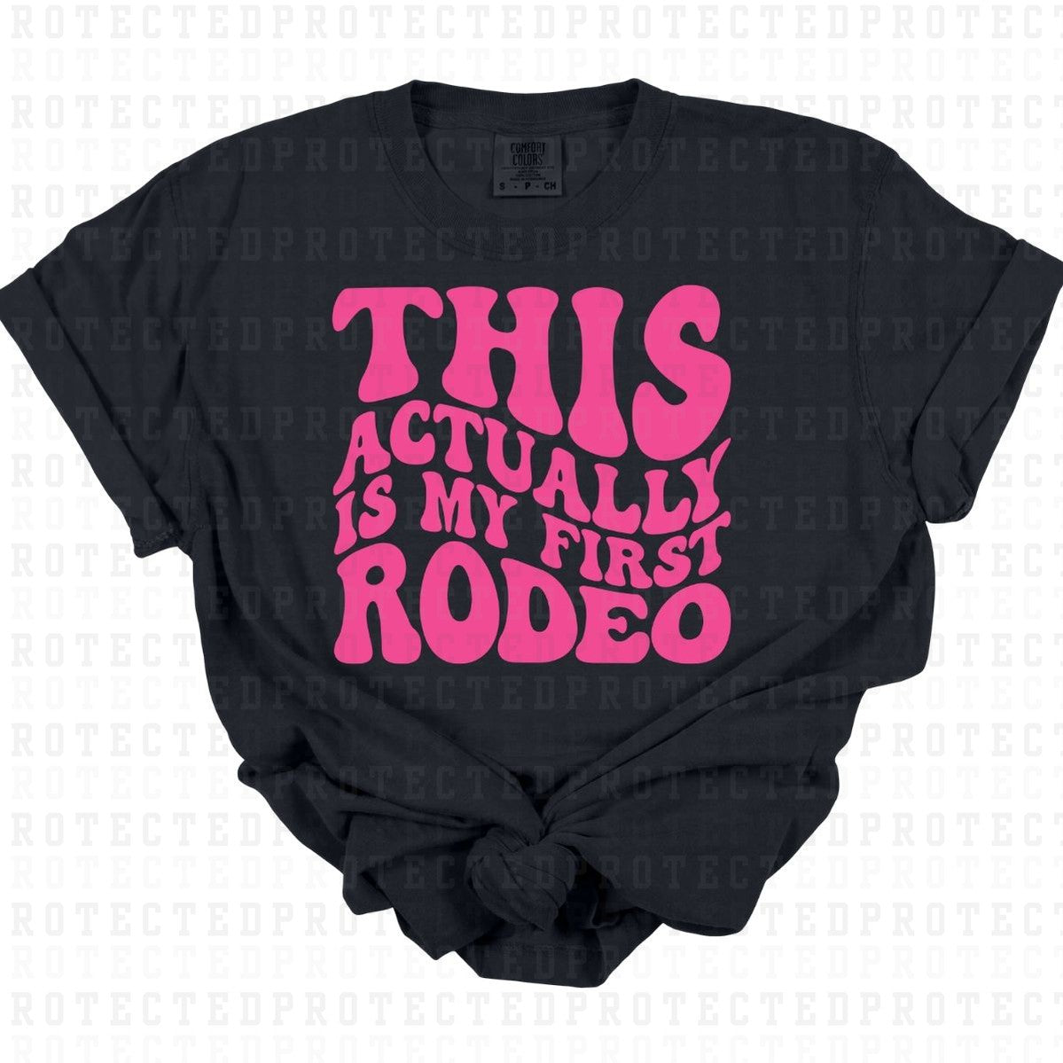 THIS IS ACTUALLY IS MY FIRST RODEO *SINGLE COLOR* - DTF TRANSFER