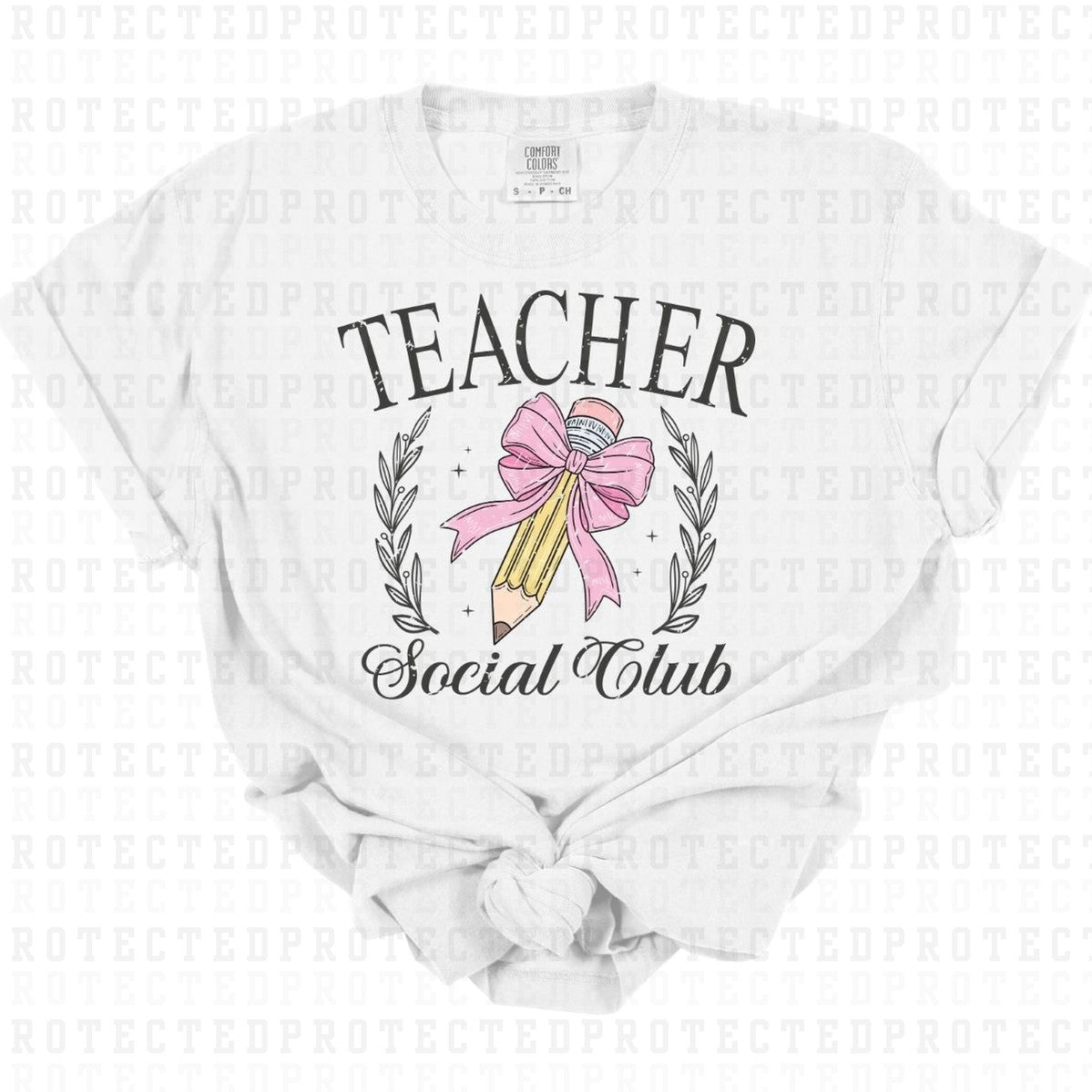 COQUETTE TEACHER SOCIAL CLUB *GRUNGE* - DTF TRANSFER