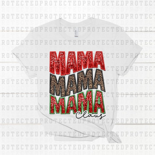 MAMA CLAUS *FAUX SEQUIN* - DTF TRANSFER