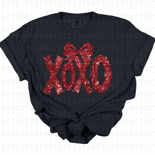 COQUETTE XOXO *FAUX SEQUIN* - DTF TRANSFER