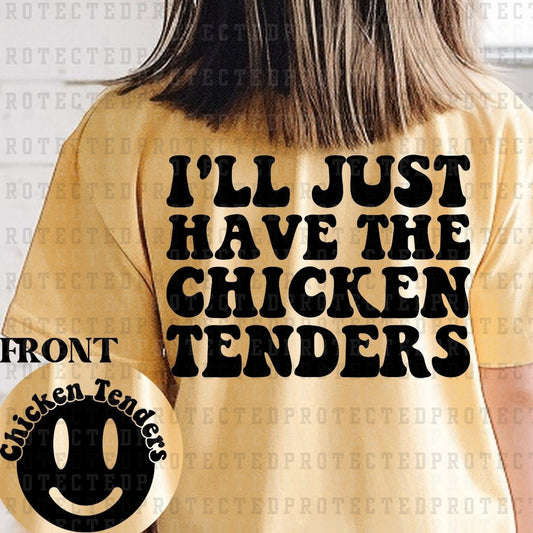 CHICKEN TENDERS (SINGLE COLOR/POCKET+BACK) - DTF TRANSFER