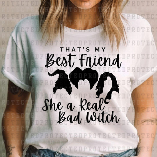 A REAL BAD WITCH *SINGLE COLOR* - DTF TRANSFER