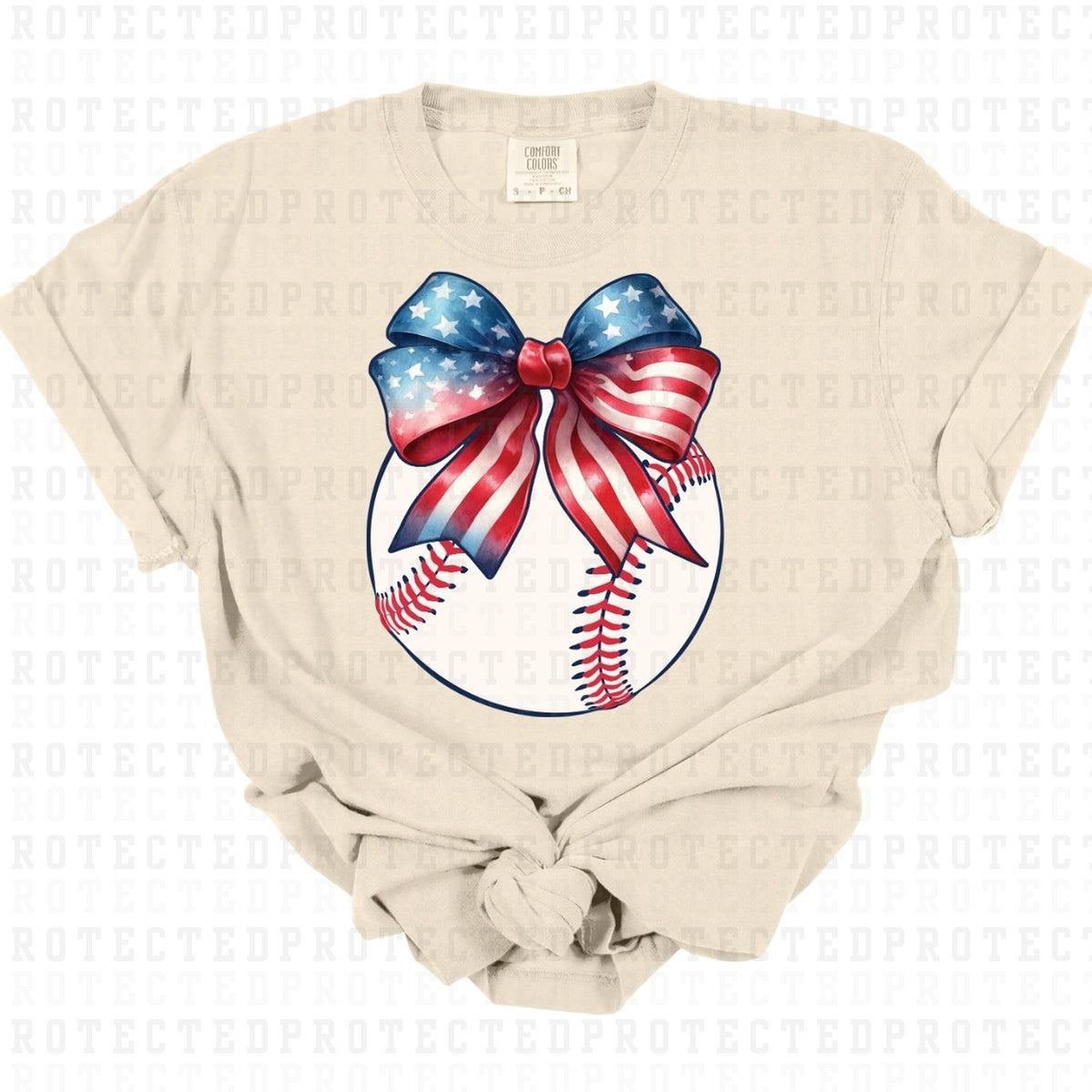 COQUETTE PATRIOTIC BASEBALL - DTF TRANSFER