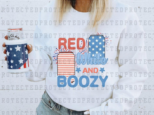 RED WHITE AND BOOZY - DTF TRANSFERS