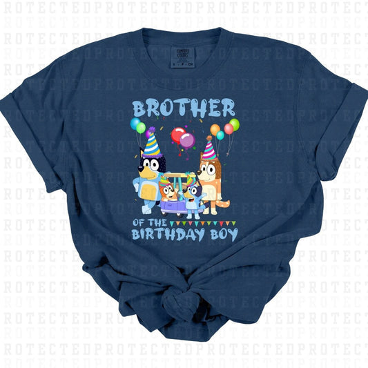 BROTHER OF THE BIRTHDAY BOY *BLUE DOG* - DTF TRANSFER