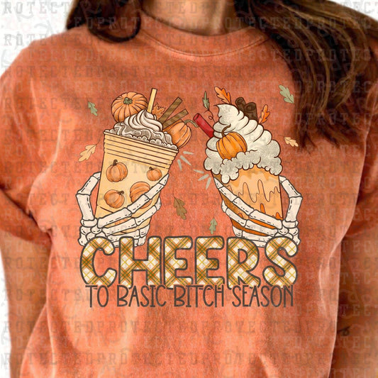 CHEERS TO BASIC B!TCH SEASON - DTF TRANSFER