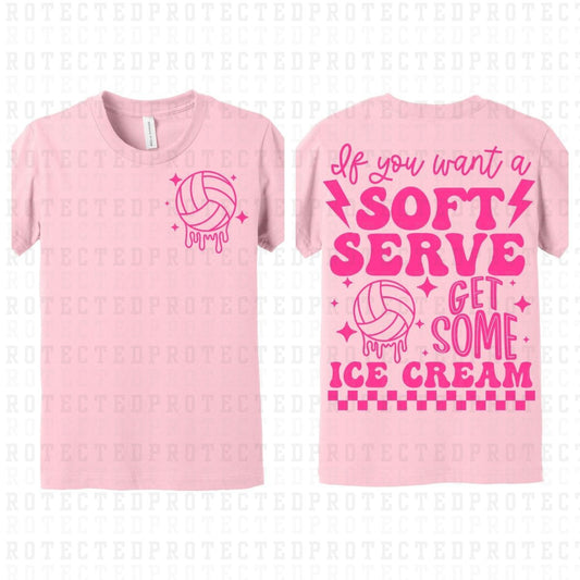 GET SOME ICE CREAM (SINGLE COLOR/POCKET+BACK)- DTF TRANSFER