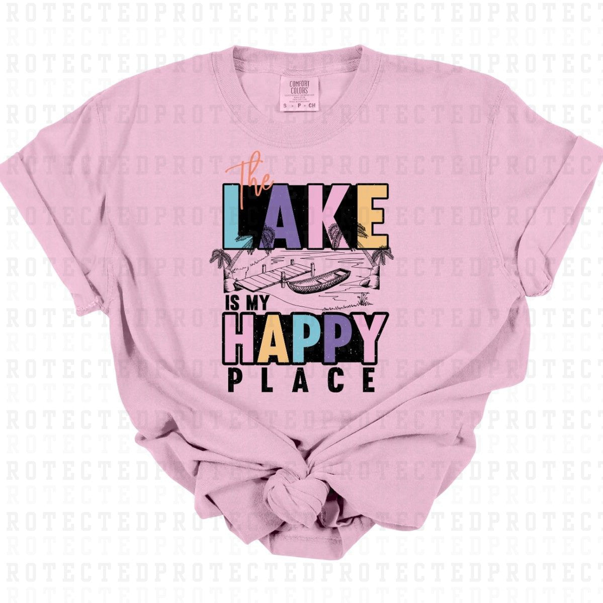 THE LAKE IS MY HAPPY PLACE - DTF TRANSFER