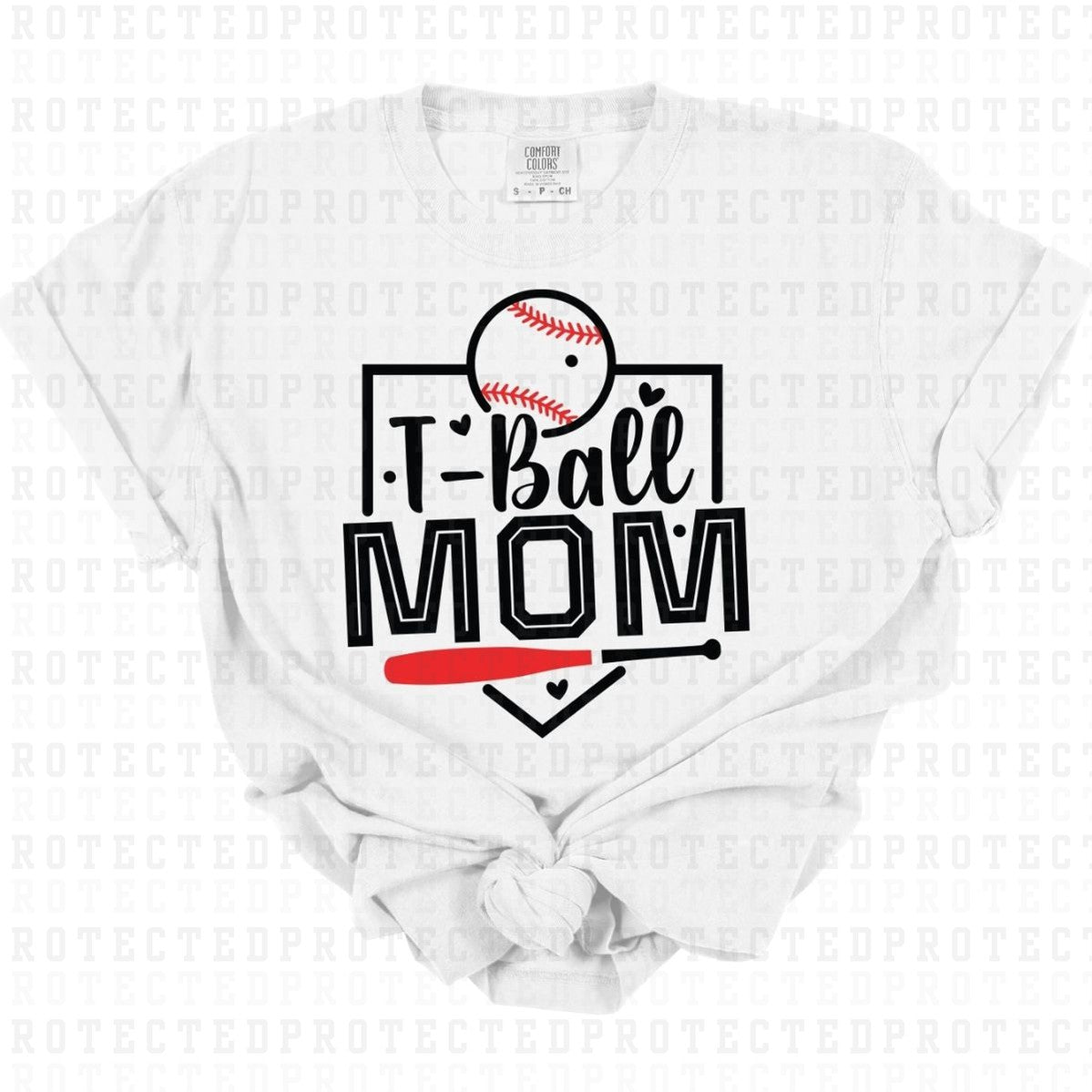 T-BALL MOM *BLACK* - DTF TRANSFER