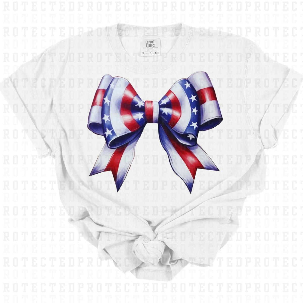 COQUETTE PATRIOTIC BOW - DTF TRANSFER