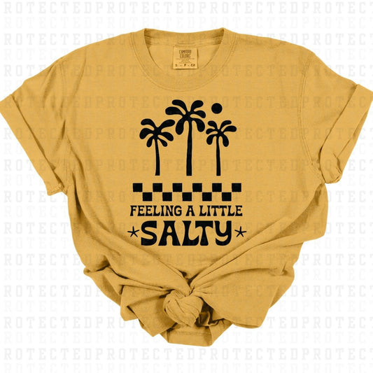 FEELING A LITTLE SALTY *BLACK - SINGLE COLOR* - DTF TRANSFER