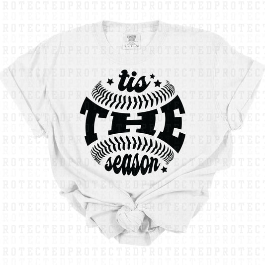 TIS THE SEASON *BLACK - SINGLE COLOR* - DTF TRANSFER