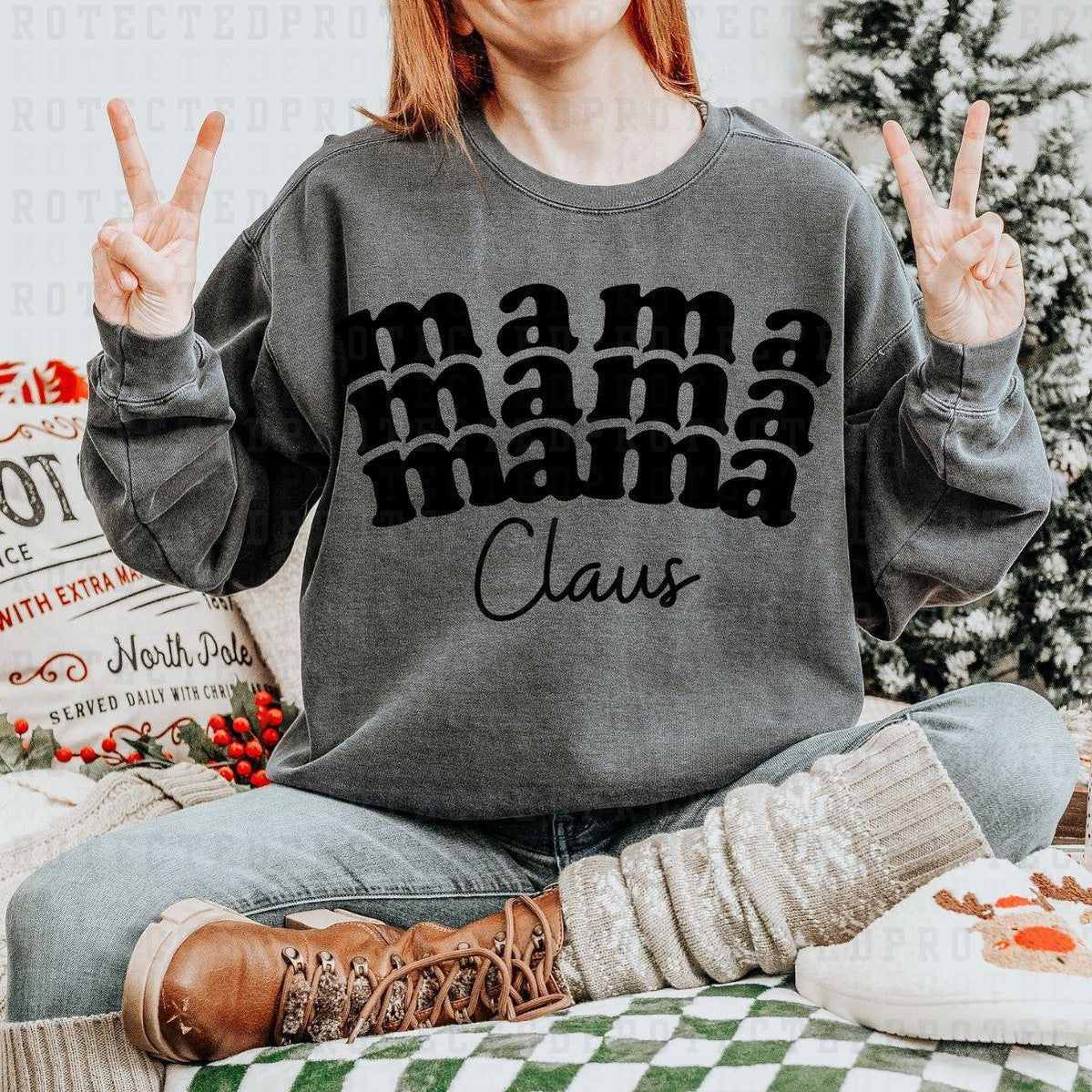 MAMA CLAUS *SINGLE COLOR* - DTF TRANSFER