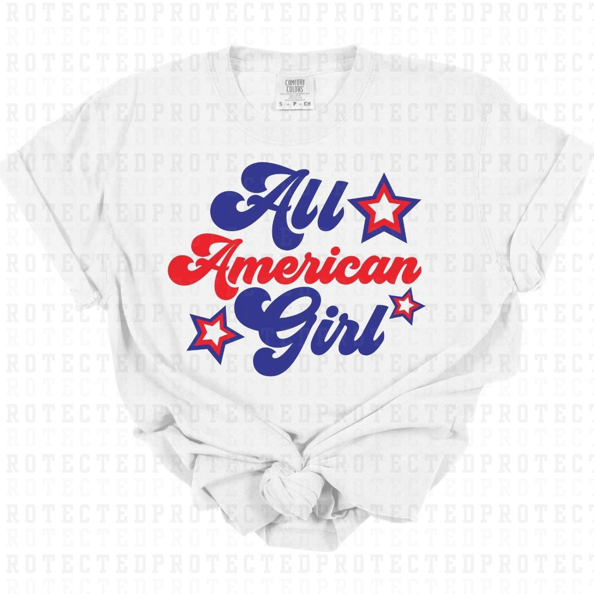 ALL AMERICAN GIRL - DTF TRANSFER