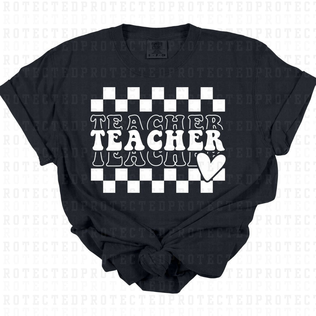 TEACHER *WHITE - SINGLE COLOR* - DTF TRANSFER