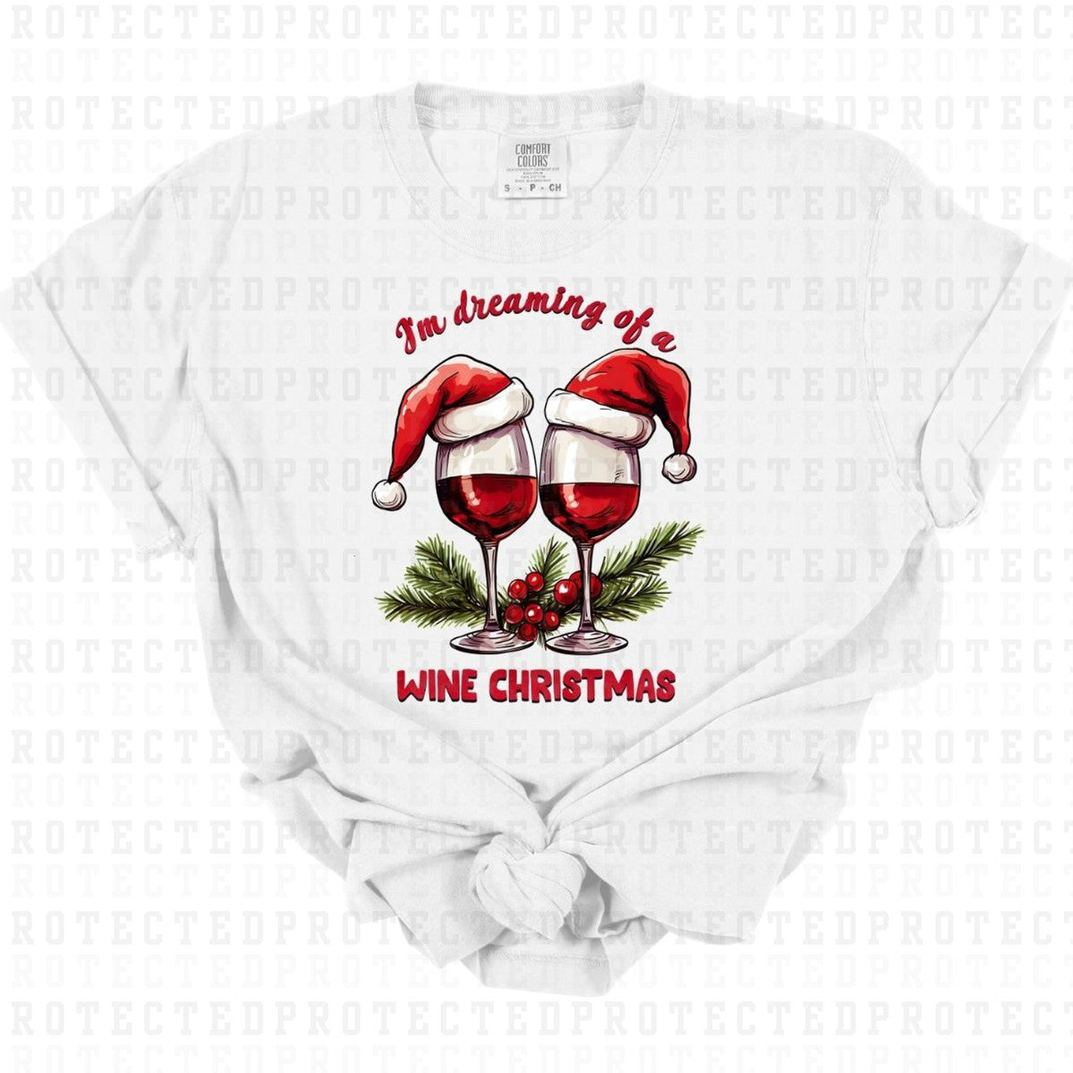 WINE CHRISTMAS - DTF TRANSFER