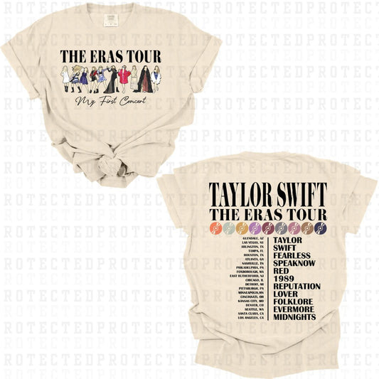 ERAS TOUR MY FIRST CONCERT *TSWIFT* (FULL FRONT/FULL BACK) - DTF TRANSFER