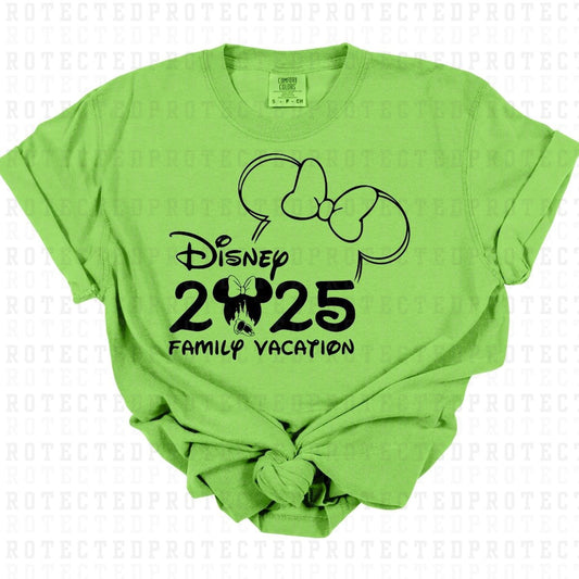 MAGICAL 2025 FAMILY VACATION *SINGLE COLOR* - DTF TRANSFER