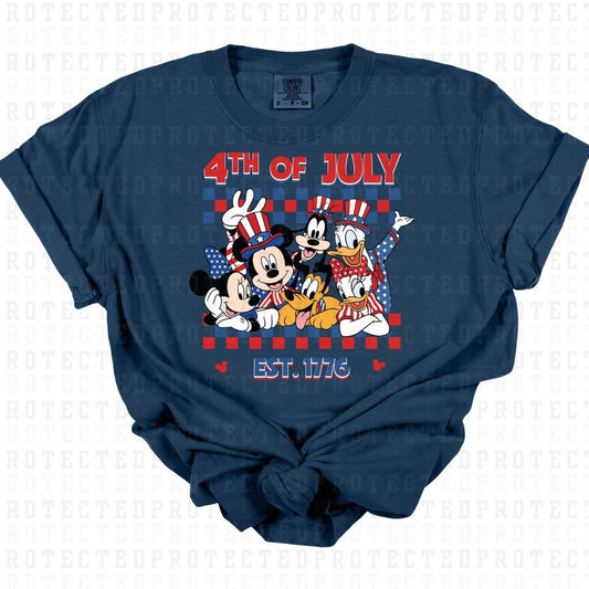 4TH OF JULY MAGICAL MOUSE & FRIENDS - DTF TRANSFER