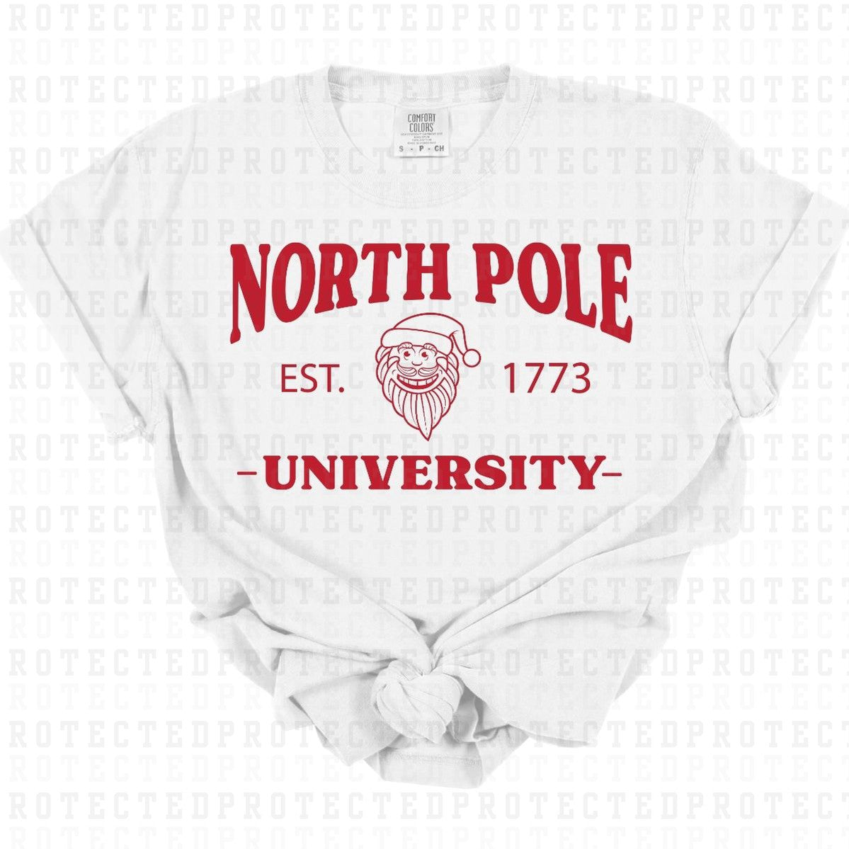 NORTH POLE UNIVERSITY *SINGLE COLOR* - DTF TRANSFER