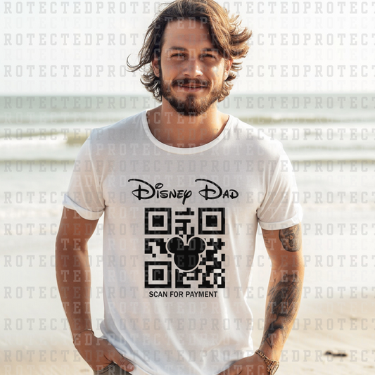 MAGICAL DAD SCAN FOR PAYMENT *SINGLE COLOR* - DTF TRANSFER