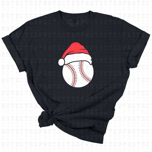 BASEBALL *W/ SANTA HAT* - DTF TRANSFER