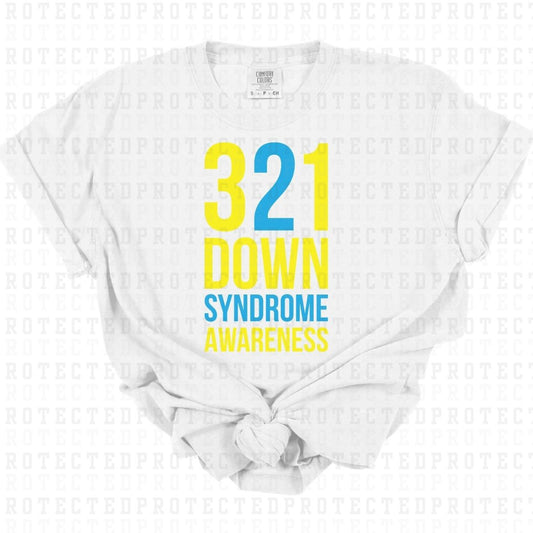 321 DOWN SYNDROME AWARENESS - DTF TRANSFER