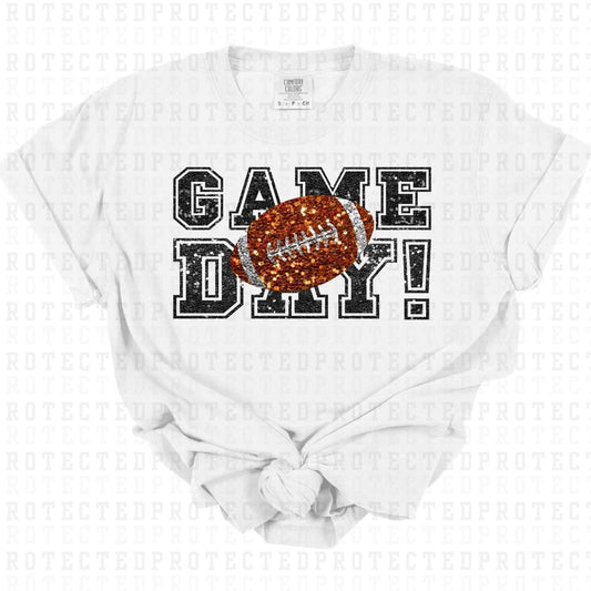 GAME DAY *FOOTBALL - FAUX SEQUIN* - DTF TRANSFER