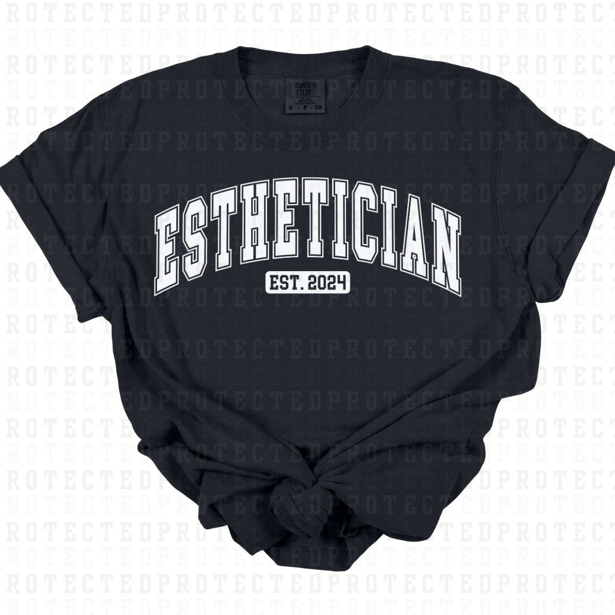 ESTHETICIAN 2024 *WHITE TEXT - SINGLE COLOR* - DTF TRANSFER