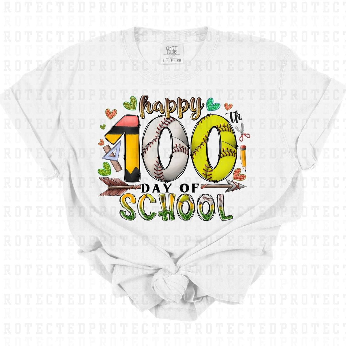 HAPPY 100TH DAY OF SCHOOL - DTF TRANSFER