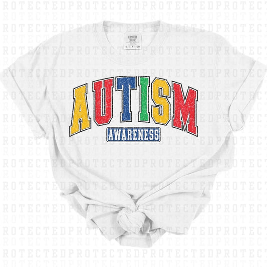 AUTISM AWARENESS *W/GRUNGE* - DTF TRANSFER