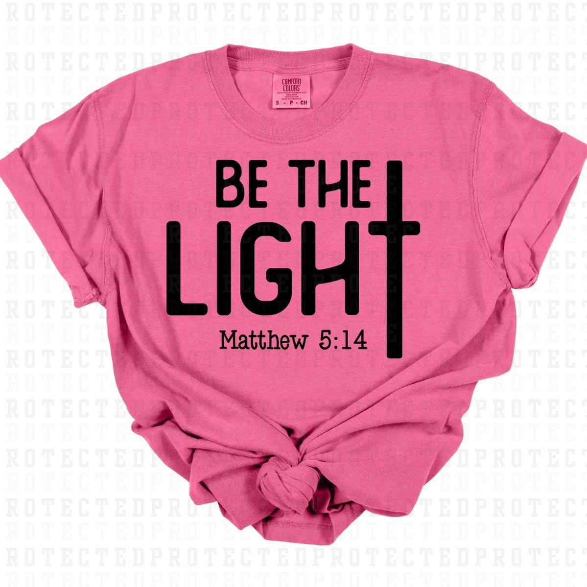 MATTHEW 5:14 *BLACK - SINGLE COLOR* - DTF TRANSFER