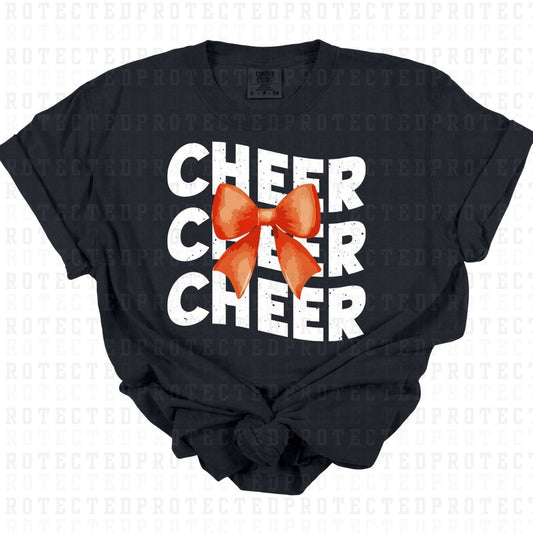 COQUETTE CHEER *WHITE/ORANGE/GRUNGE*- DTF TRANSFER