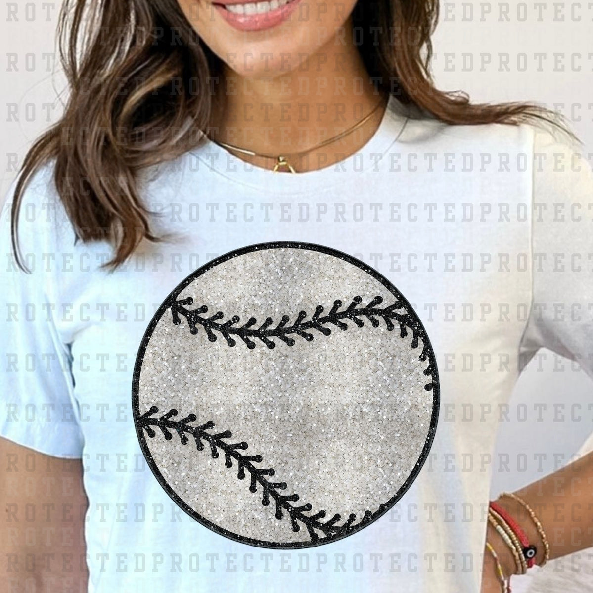 BASEBALL *FAUX SEQUIN* - DTF TRANSFER