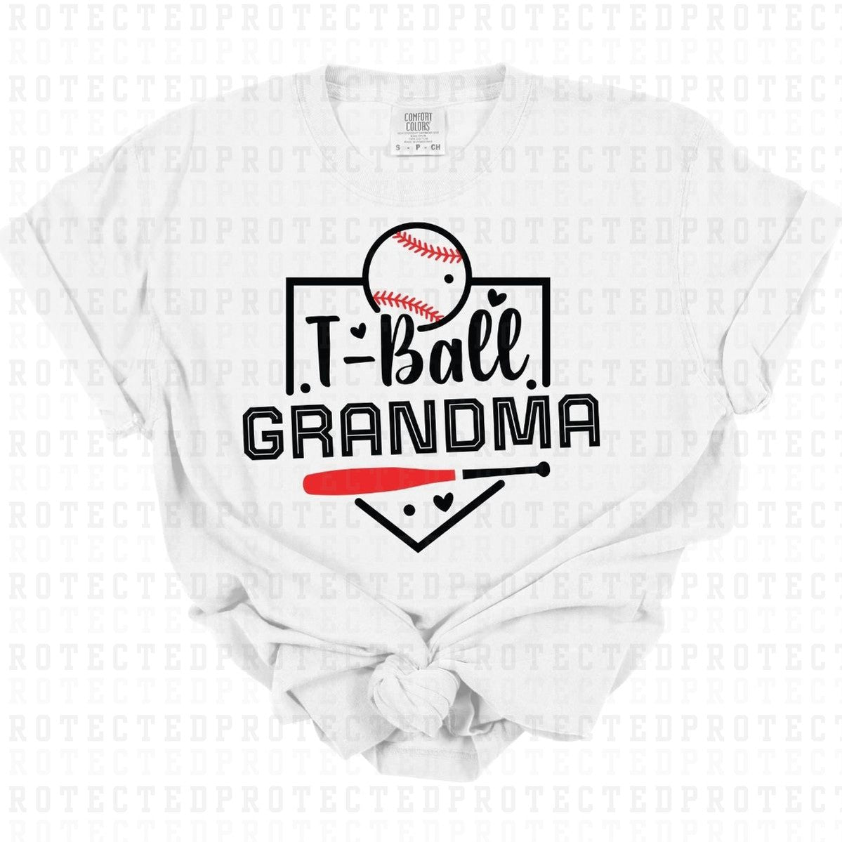 T-BALL GRANDMA *BLACK* - DTF TRANSFER