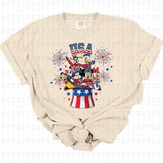 4TH OF JULY MAGICAL MOUSE & FRIENDS - DTF TRANSFER