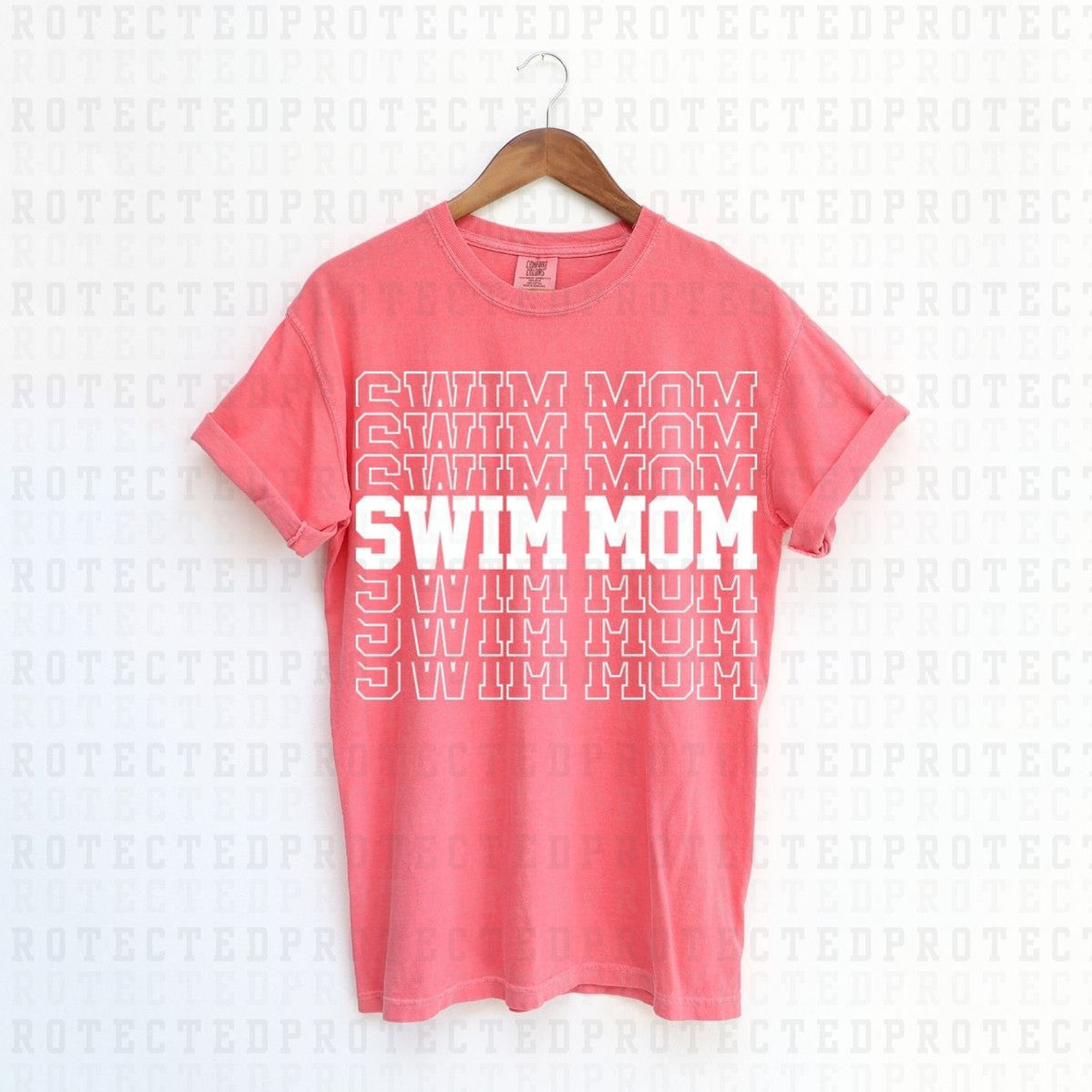 SWIM MOM *SINGLE COLOR* - DTF TRANSFER