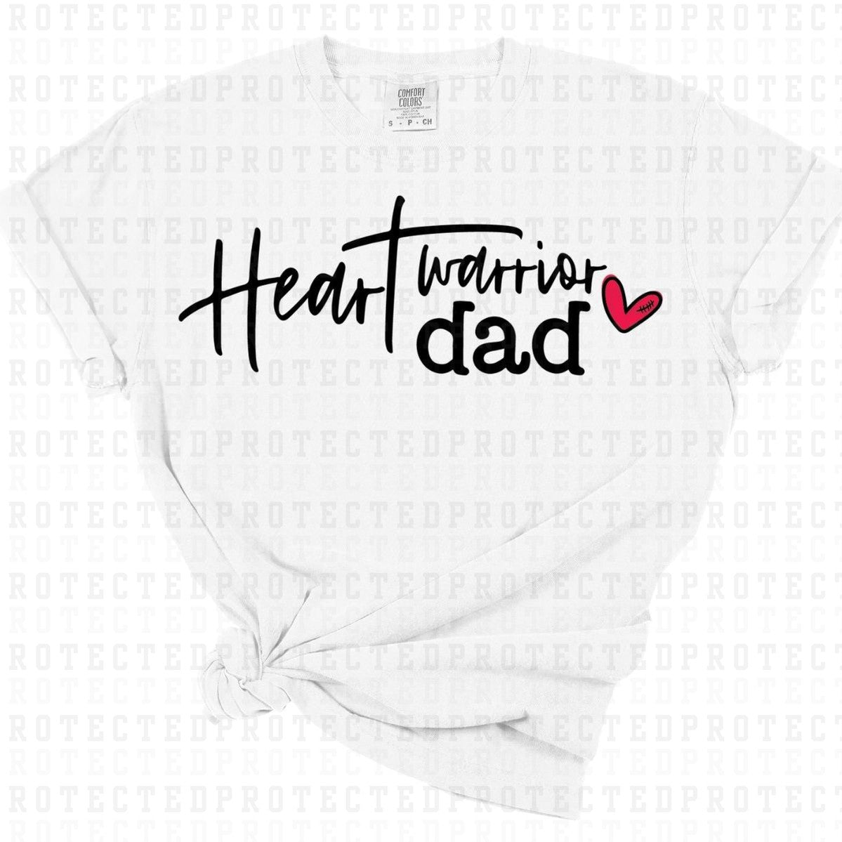 HEART WARRIOR DAD - DTF TRANSFER