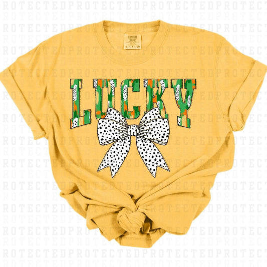 COQUETTE LUCKY *FAUX SEQUIN* - DTF TRANSFER