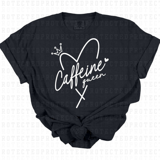 CAFFEINE QUEEN *SINGLE COLOR* - DTF TRANSFER