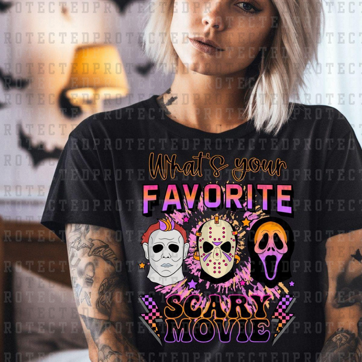 WHATS YOUR FAVORITE SCARY MOVIE - DTF TRANSFERS