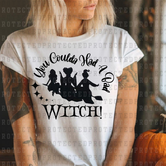 YOU COULDA HAD A BAD WITCH *SINGLE COLOR* -  DTF TRANSFER