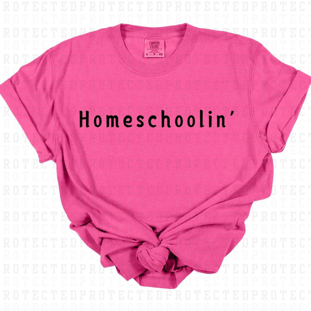 HOMESCHOOLIN' *SINGLE COLOR* - DTF TRANSFER